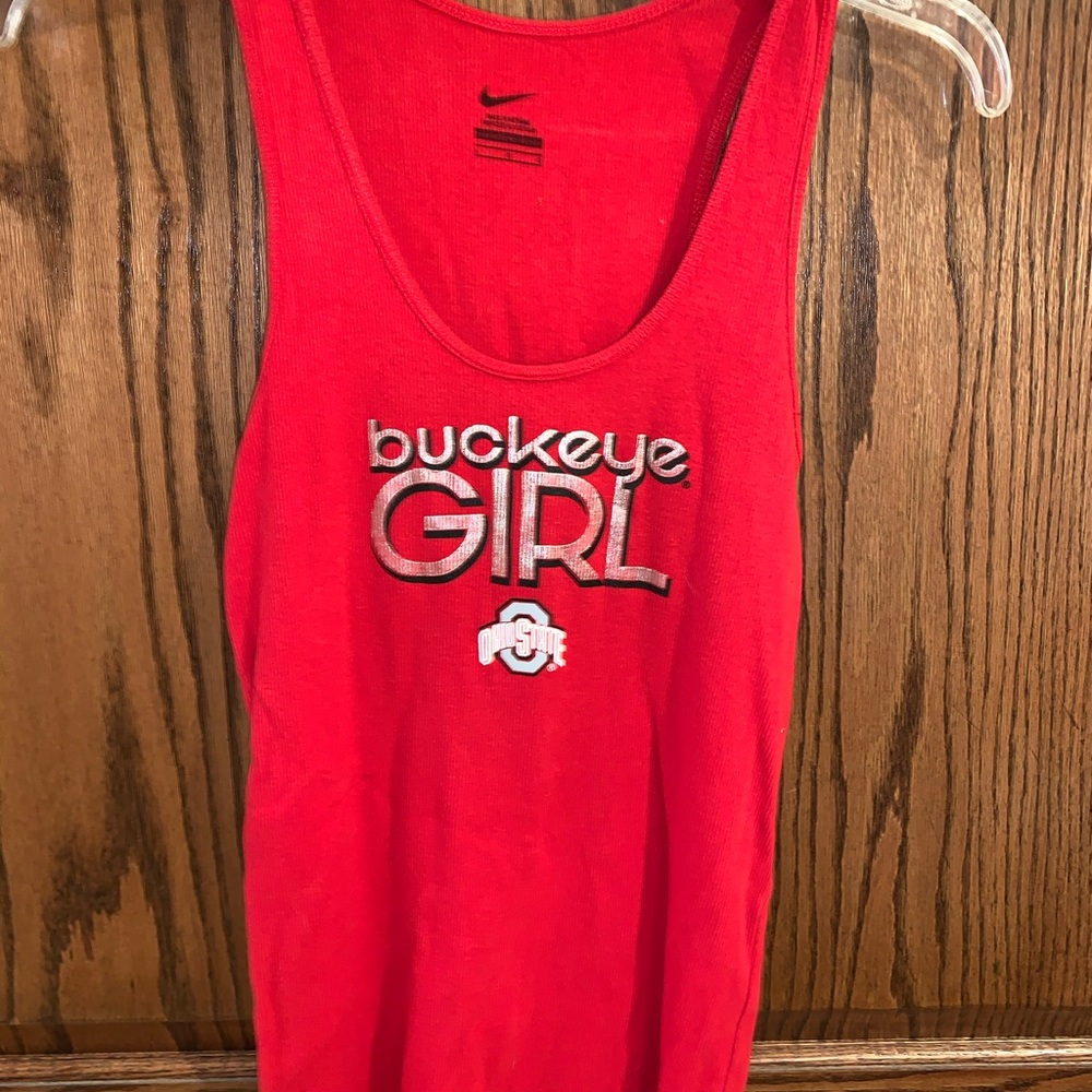 nike buckeye girl tank top